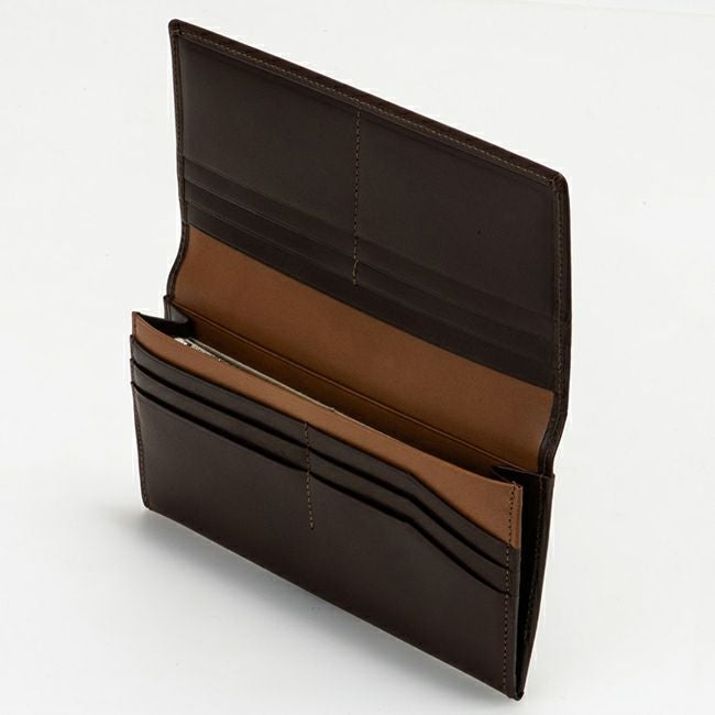 MARGARET HOWELL ideaエージングエフェクト 長財布 チョコ