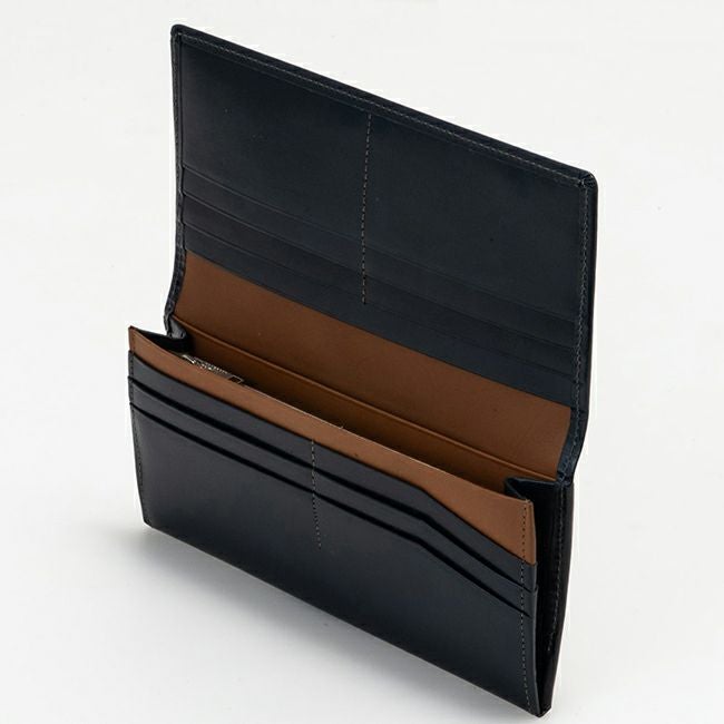 MARGARET HOWELL ideaエージングエフェクト 長財布 ブルー