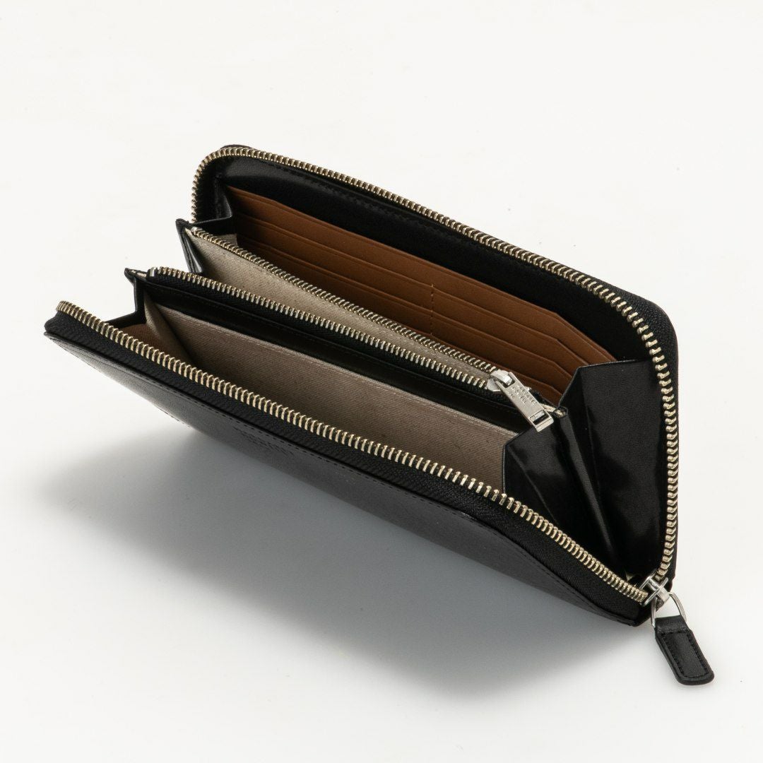 MARGARET HOWELL idea エージングエフェクト ラウンドファスナー長財布