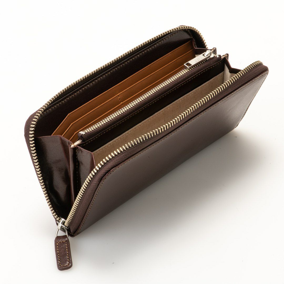 MARGARET HOWELL idea エージングエフェクト ラウンドファスナー長財布