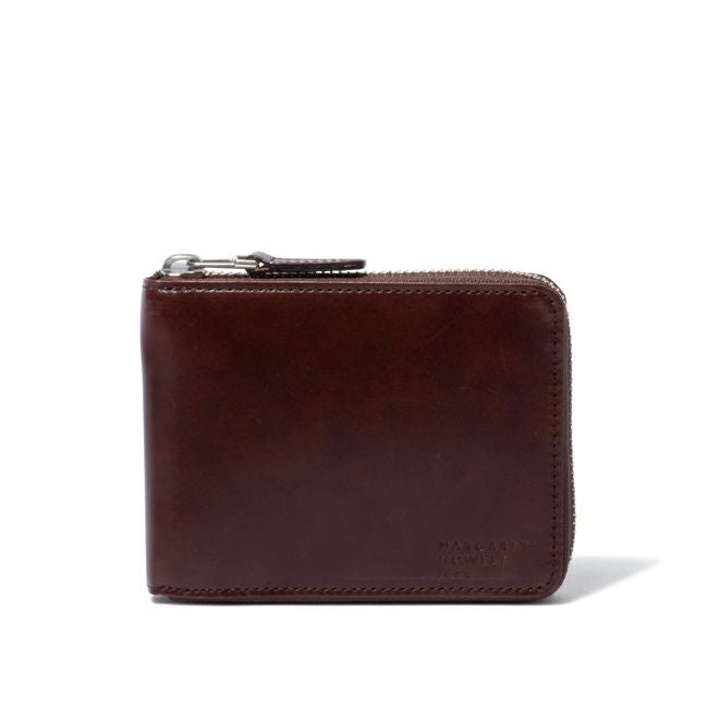 MARGARET HOWELL idea ナチュラルタンニング ラウンドファスナー折り