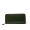 MARGARET HOWELL idea ナチュラルタンニング ラウンドファスナー長財布 グリーン