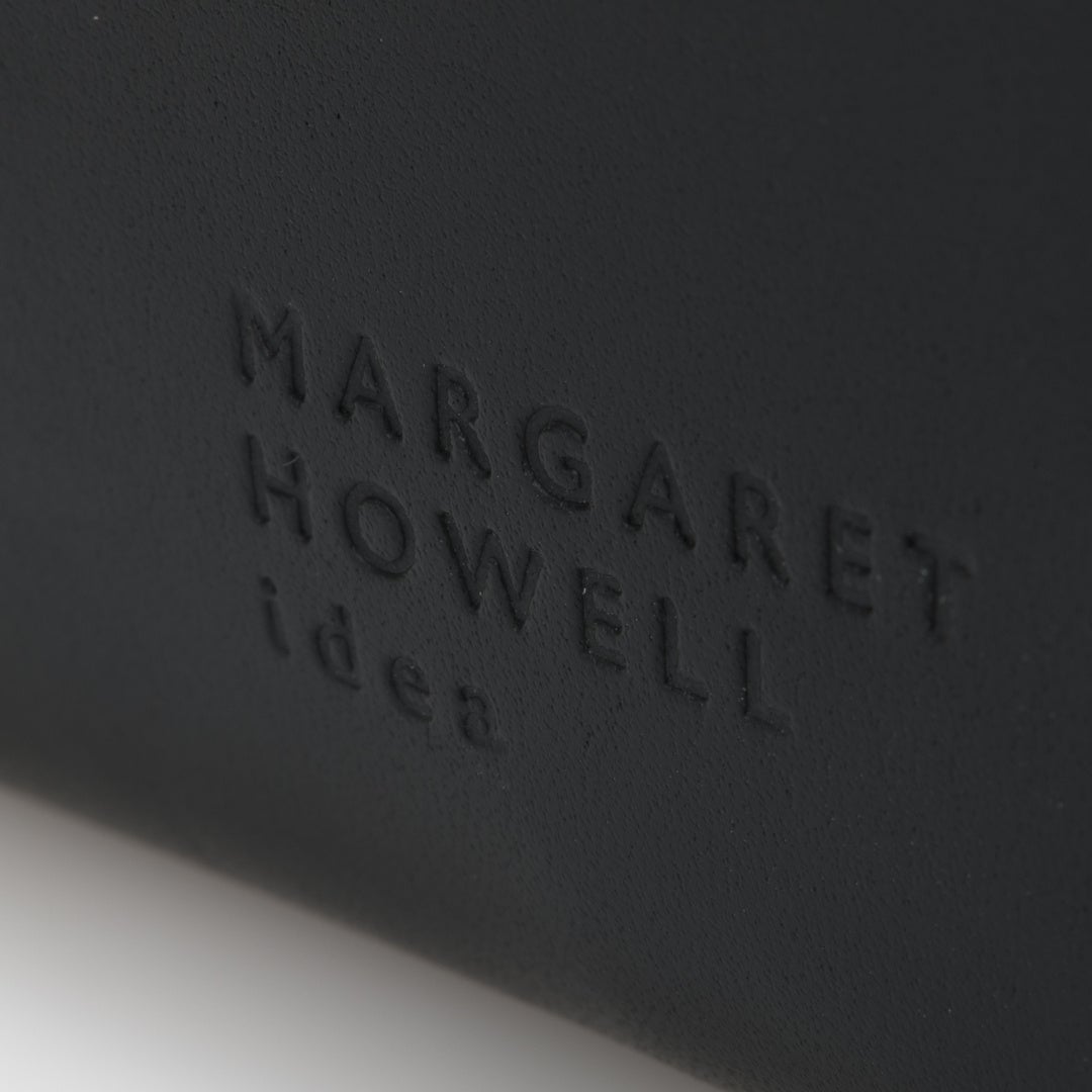 MARGARET HOWELL idea ナチュラルタンニング ラウンドファスナー長財布 ブラック