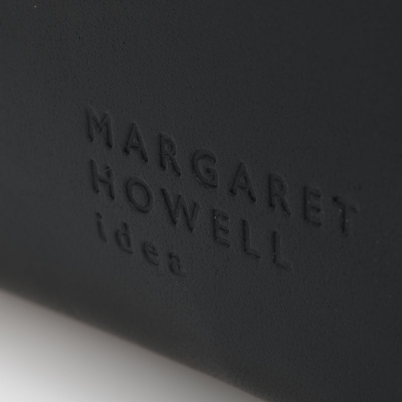 MARGARET HOWELL idea ナチュラルタンニング ラウンドファスナー長財布 ブラック