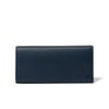 LANVIN COLLECTION DEER SKIN かぶせ型長財布 ネイビー