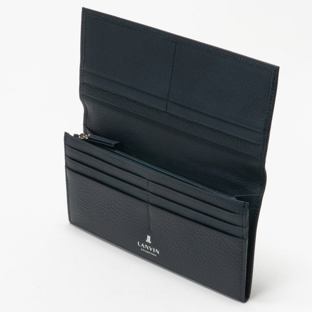 LANVIN COLLECTION DEER SKIN かぶせ型長財布 商品｜THE BAGMANIA