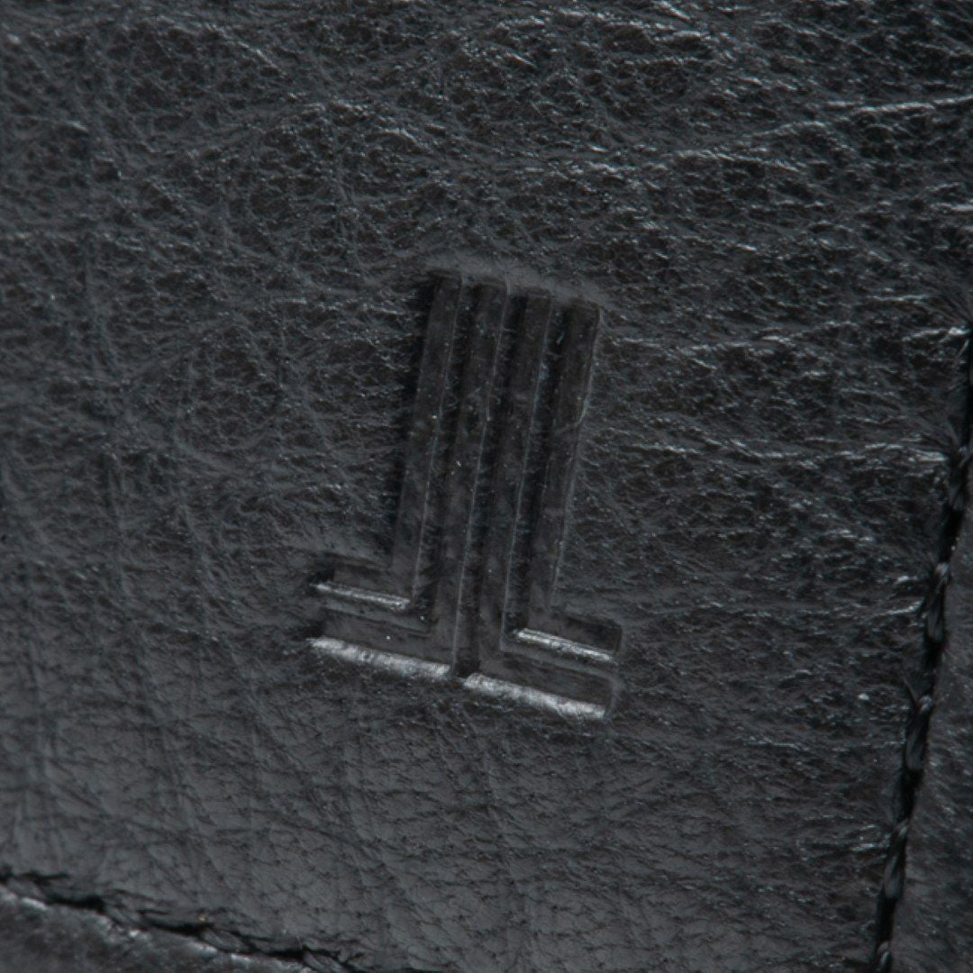 ランバンコレクション♡スタッズリボン長財布♡アルディパース 牛革製 黒ブラック LANVIN COLLECTION DEER SKIN かぶせ型長財布 商品｜THE BAGMANIA