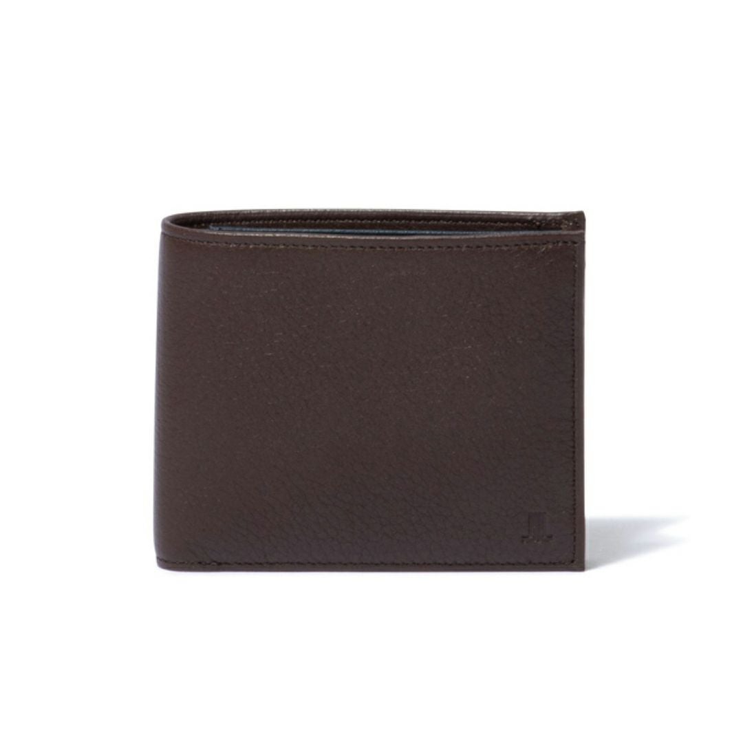 LANVIN COLLECTION DEER SKIN 小銭入れ付き二つ折り財布 チョコ