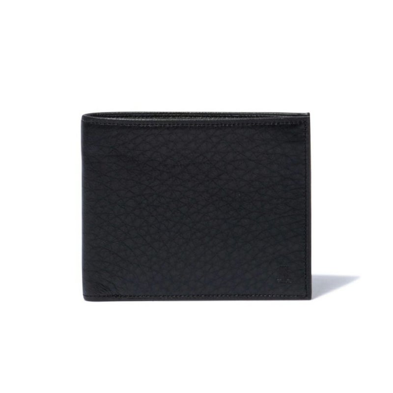 LANVIN COLLECTION DEER SKIN 二つ折り財布 ブラック