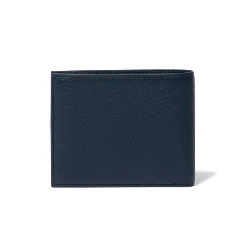 LANVIN COLLECTION DEER SKIN 二つ折り財布 ネイビー