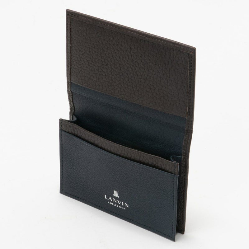LANVIN COLLECTION DEER SKIN 名刺入れ チョコ