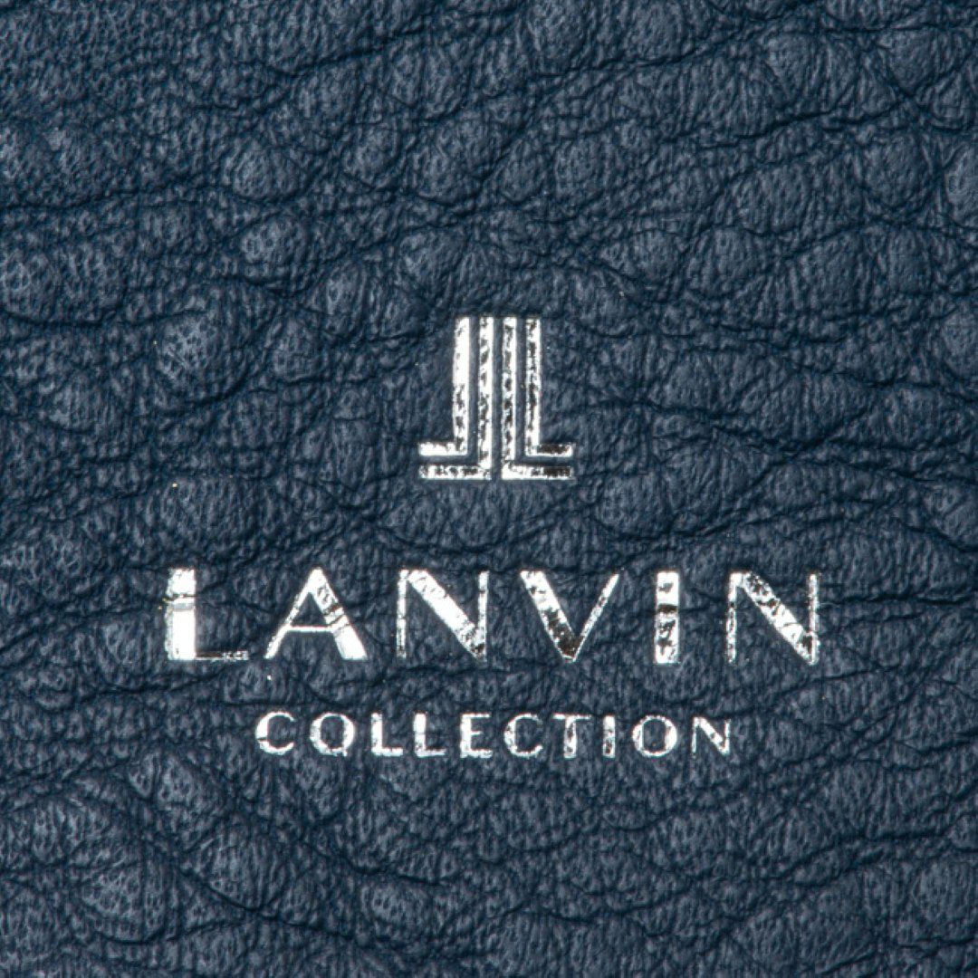 LANVIN COLLECTION DEER SKIN 名刺入れ ブラック