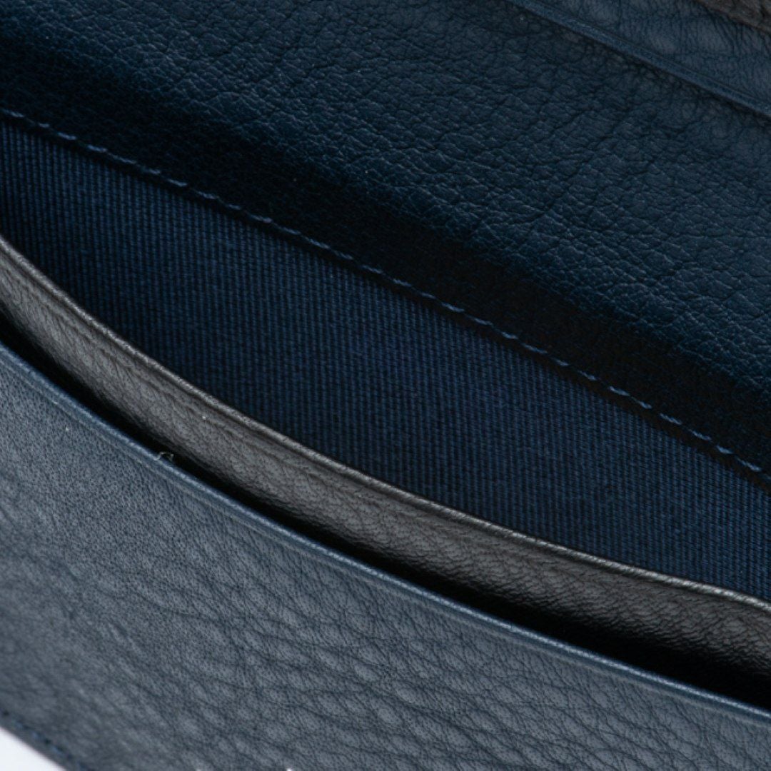 LANVIN COLLECTION DEER SKIN 名刺入れ ブラック