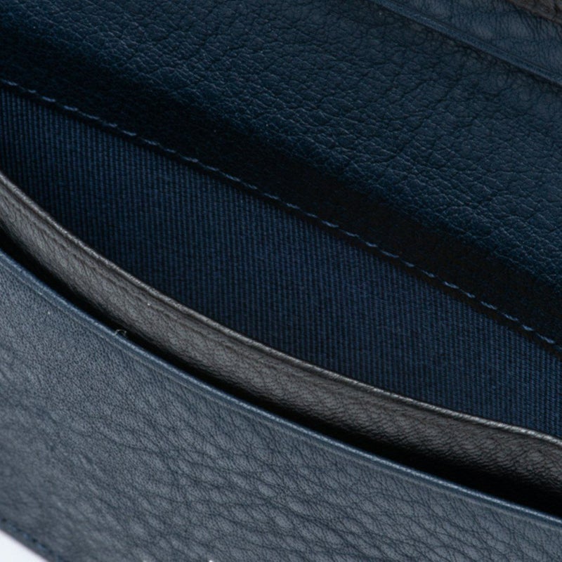 LANVIN COLLECTION DEER SKIN 名刺入れ ブラック