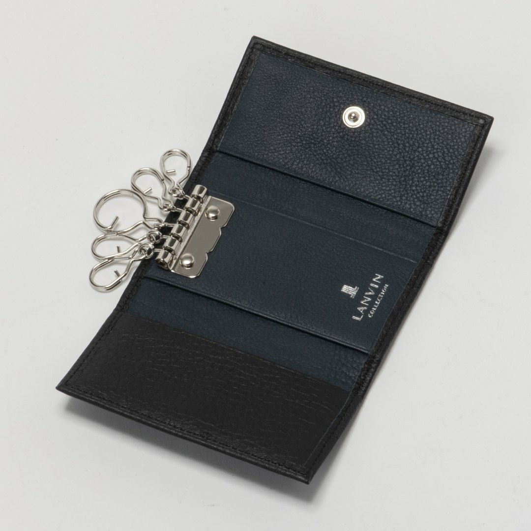 LANVIN COLLECTION DEER SKIN キーケース ブラック