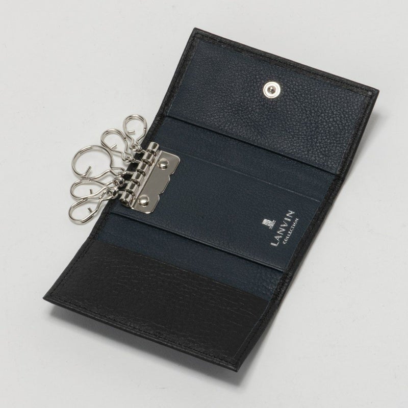 LANVIN COLLECTION DEER SKIN キーケース ブラック