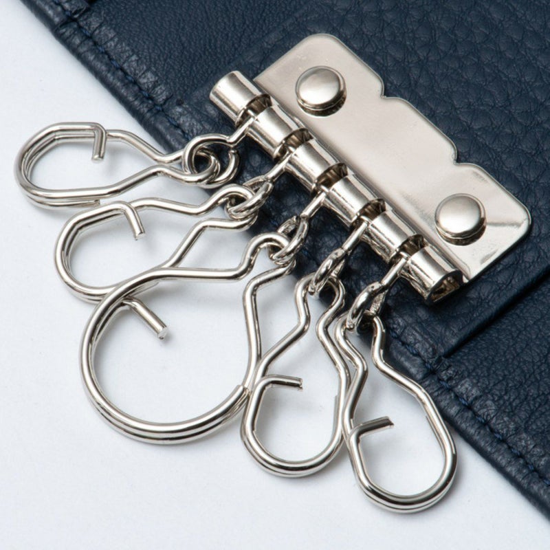 LANVIN COLLECTION DEER SKIN キーケース ネイビー