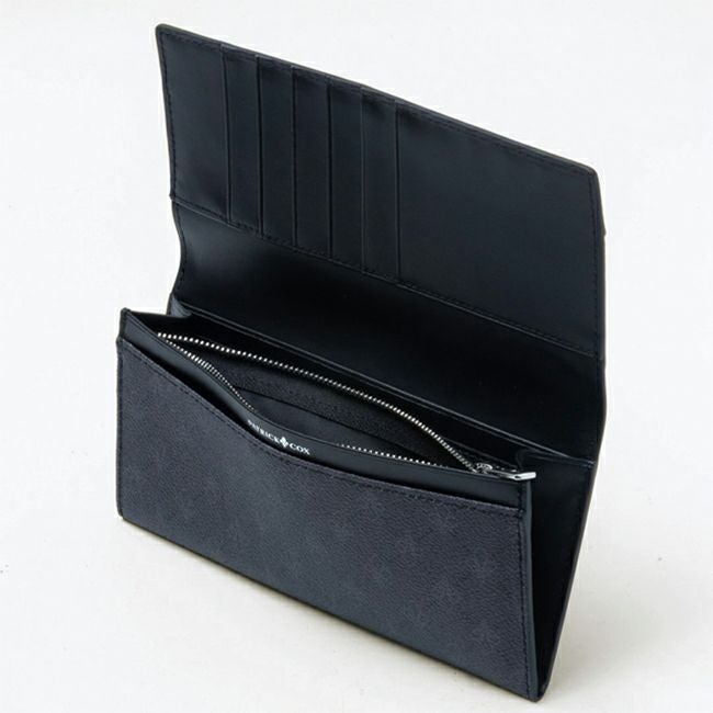 PATRICK COX プレイドキングス ファスナー付き長財布 ブラック