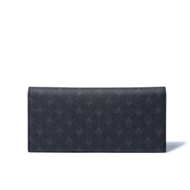 PATRICK COX プレイドキングス ファスナー付き長財布 ブラック