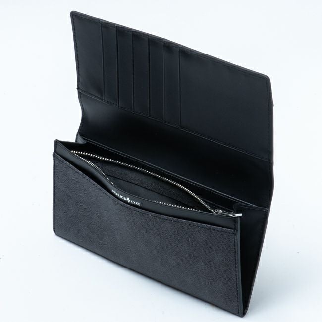 PATRICK COX プレイドキングス ファスナー付き長財布 ブラック