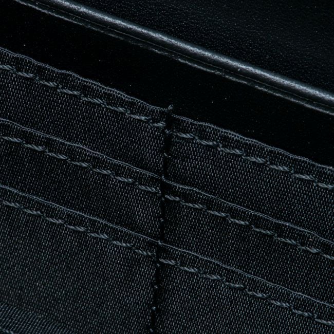 PATRICK COX プレイドキングス ファスナー付き長財布 ブラック