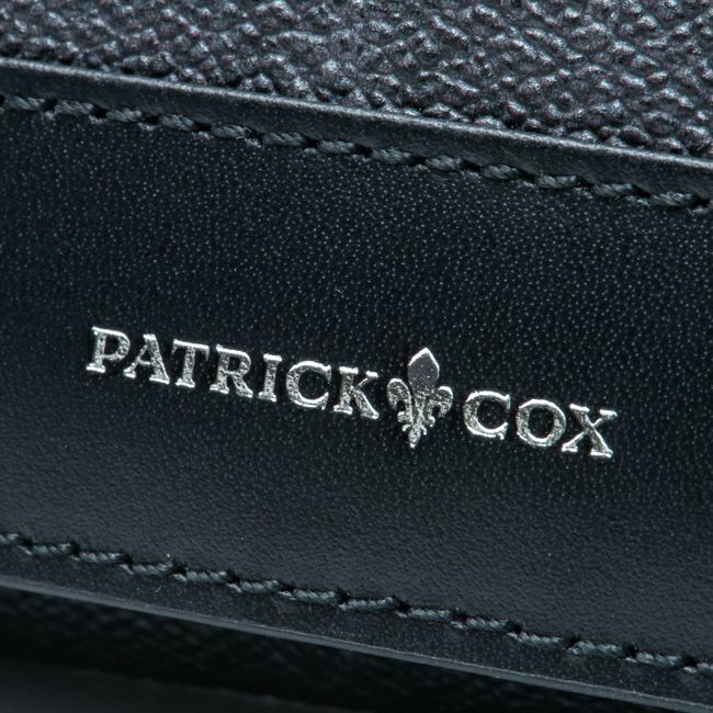 PATRICK COX プレイドキングス ファスナー付き長財布 ブラック