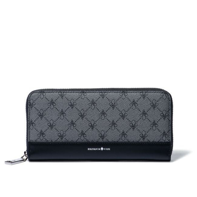 PATRICK COX エンボスレザーコンビネーション 小銭入れ付き折り財布