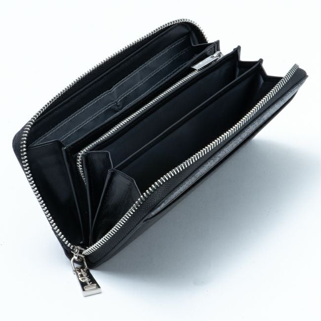 PATRICK COX プレイドキングス ラウンドファスナー長財布 グレー