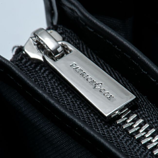 PATRICK COX プレイドキングス ラウンドファスナー長財布 グレー