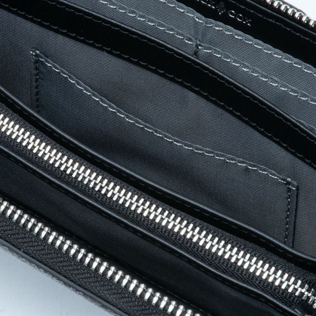 PATRICK COX プレイドキングス ラウンドファスナー長財布 グレー