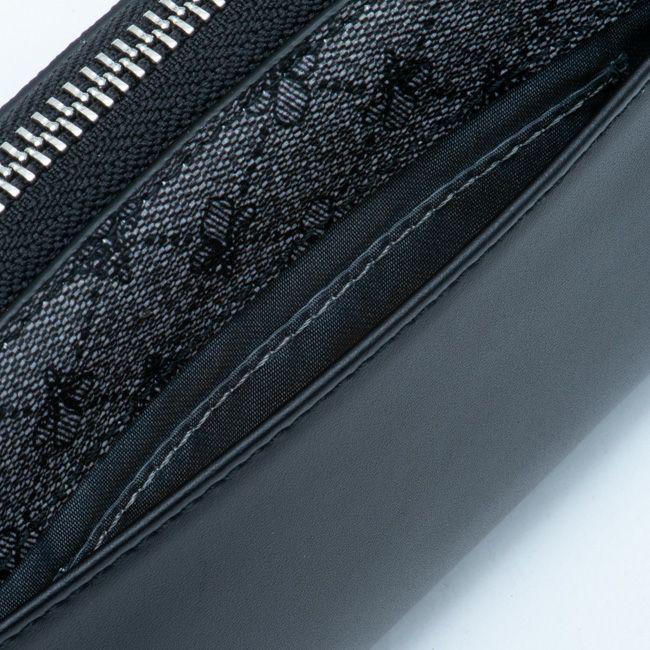 PATRICK COX プレイドキングス ラウンドファスナー長財布 グレー