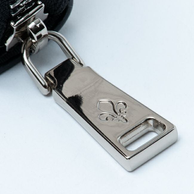 PATRICK COX プレイドキングス ラウンドファスナー長財布 グレー