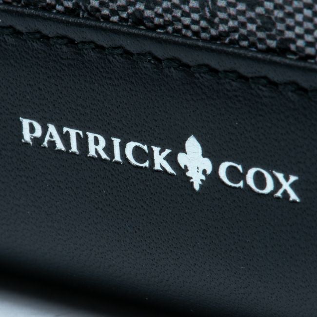PATRICK COX プレイドキングス ラウンドファスナー長財布 グレー