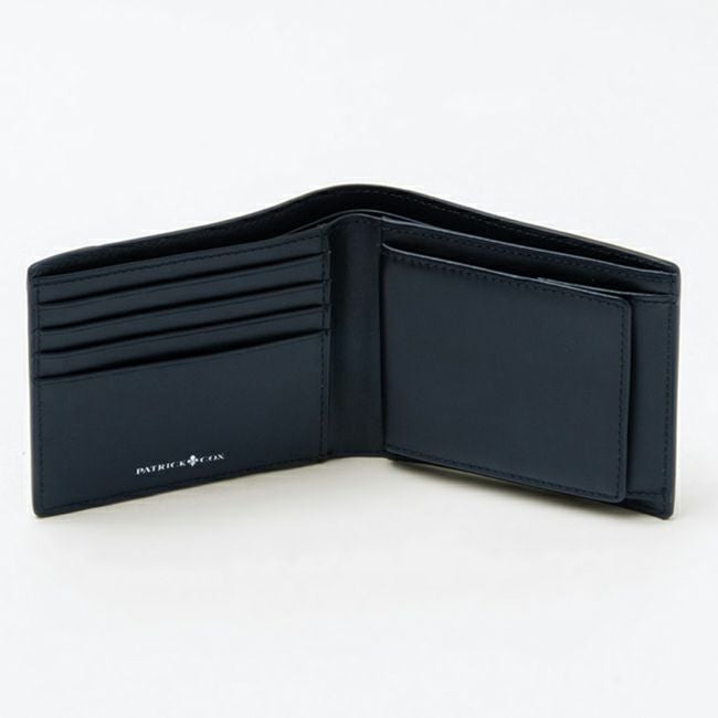 PATRICK COX プレイドキングス 小銭入付二つ折り財布 ブラック