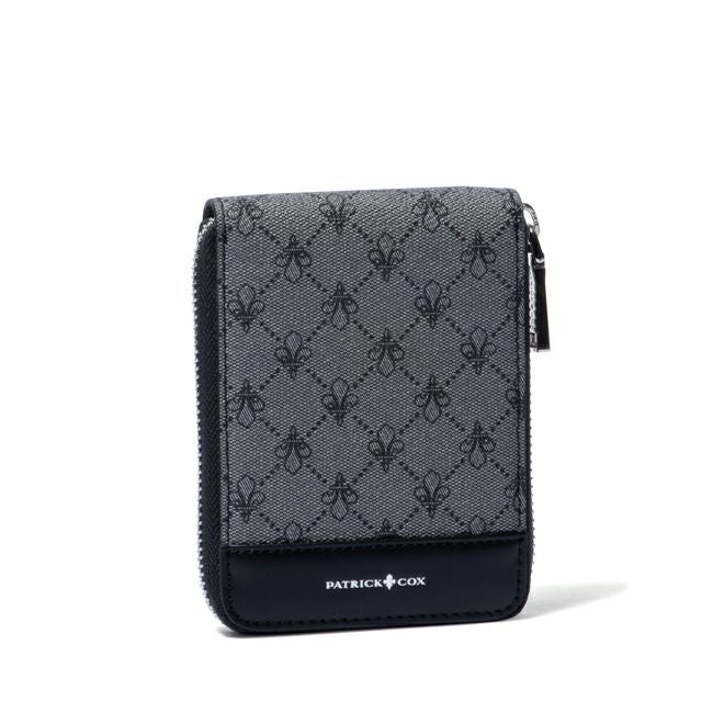 PATRICK COXプレイドキングス 小銭入付 ラウンドファスナー二つ折り