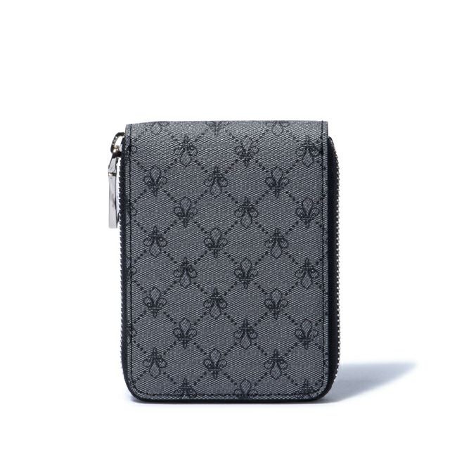 PATRICK COX プレイドキングス 小銭入付 ラウンドファスナー二つ折り財布 グレー