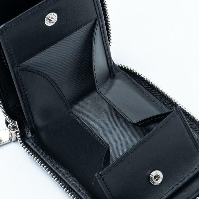 PATRICK COX プレイドキングス 小銭入付 ラウンドファスナー二つ折り財布 グレー