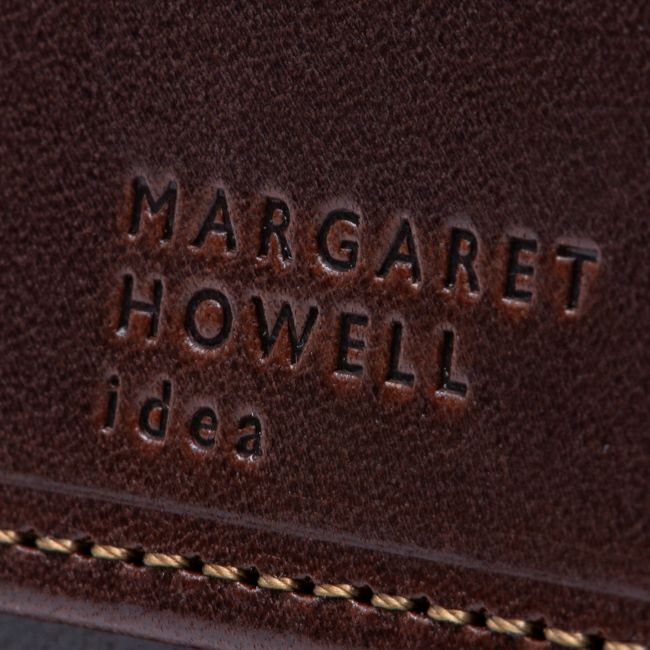 MARGARET HOWELL ideaエージングエフェクト キーケース付き札入れ チョコ