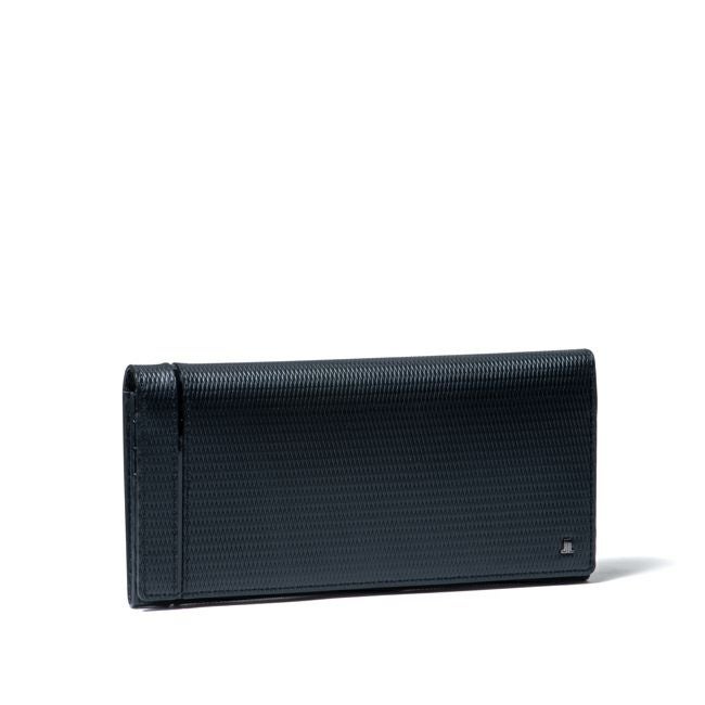 LANVIN COLLECTION LEATHER COMBINATION かぶせ型長財布 ブラック