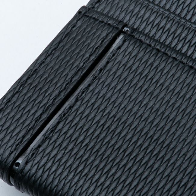 LANVIN COLLECTION LEATHER COMBINATION かぶせ型長財布 ブラック