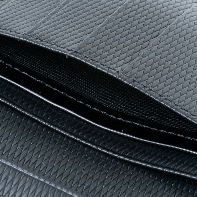 LANVIN COLLECTION LEATHER COMBINATION かぶせ型長財布 ブラック