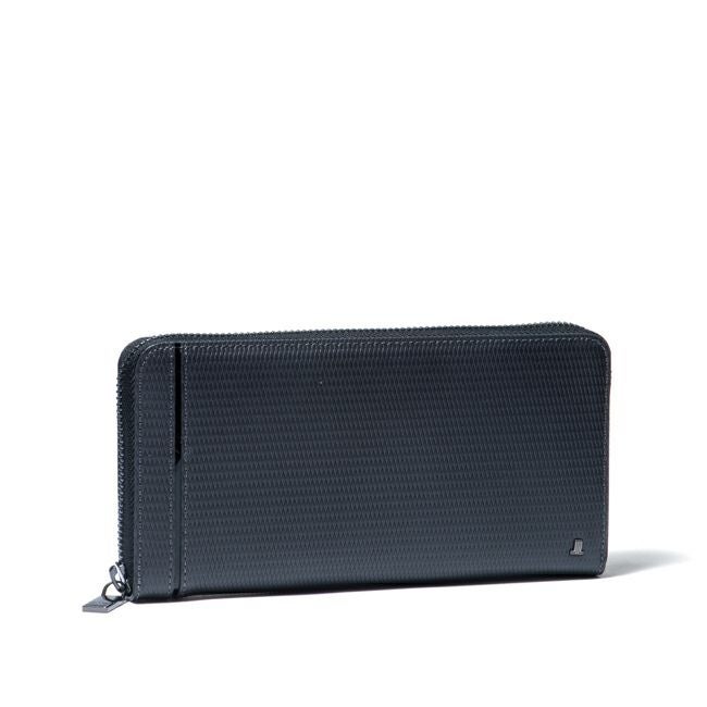 LANVIN COLLECTION LEATHER COMBINATION ラウンドファスナー長財布 グレー