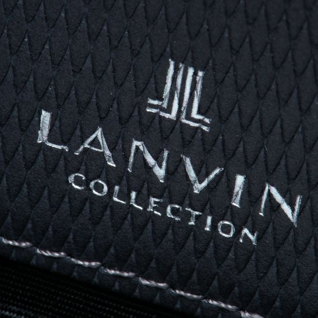 LANVIN COLLECTION LEATHER COMBINATION ラウンドファスナー長財布 グレー