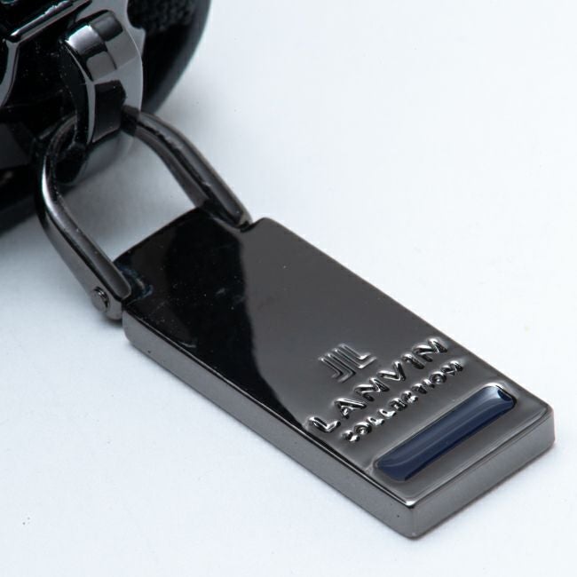 LANVIN COLLECTION LEATHER COMBINATION ラウンドファスナー長財布 グレー