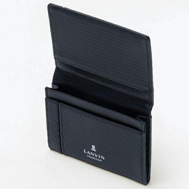 LANVIN COLLECTION LEATHER COMBINATION 名刺入れ ブラック