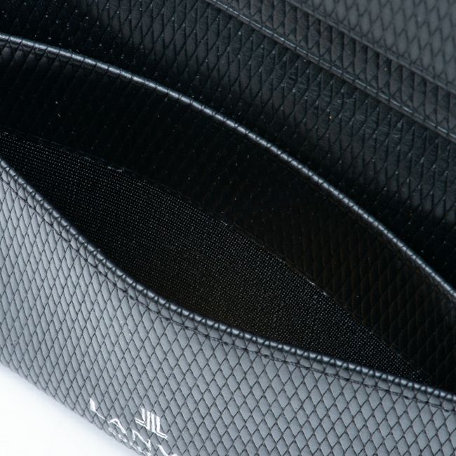 LANVIN COLLECTION LEATHER COMBINATION 名刺入れ ブラック