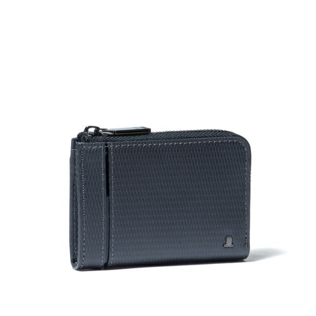 LANVIN COLLECTION LEATHER COMBINATION L字ファスナー型小銭入れ グレー