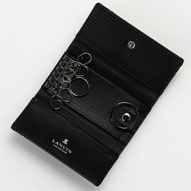 LANVIN COLLECTION LEATHER COMBINATION キーケース ブラック