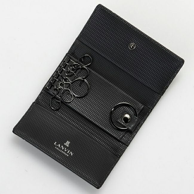 LANVIN COLLECTION LEATHER COMBINATION キーケース グレー
