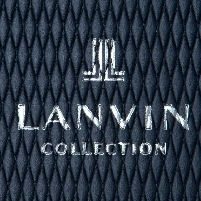 LANVIN COLLECTION LEATHER COMBINATION キーケース ネイビー